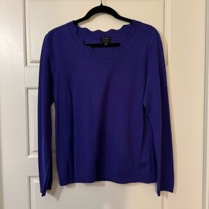Talbots Purple Wool Long Sleeve Top